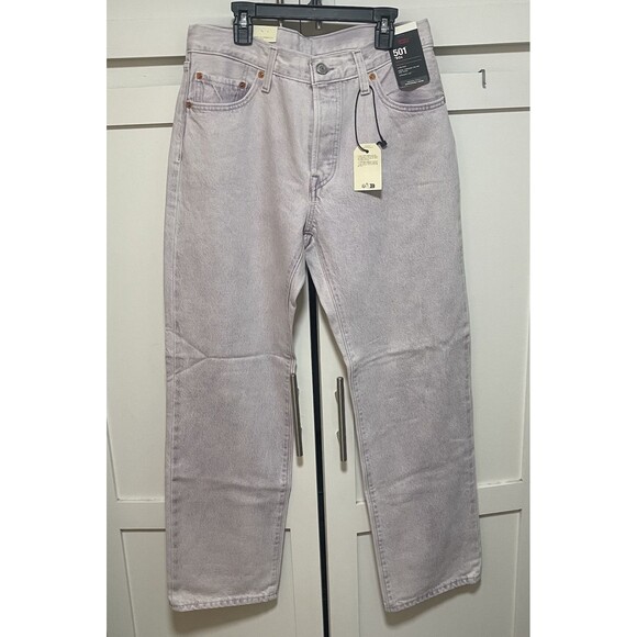 Levis 501 90’s Women’s Premium Jeans 28*30 Chroma Acid Purple NWT - Picture 2 of 12